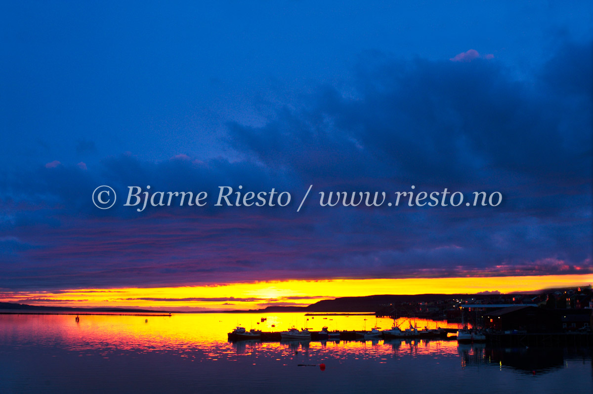 Solnedgang i Vadsø