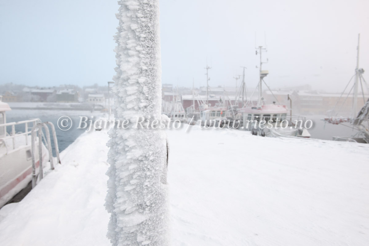 is, rim og frost. Vadsø