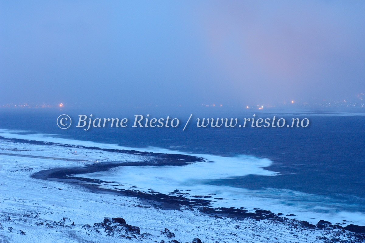 Snebyge over Vardø