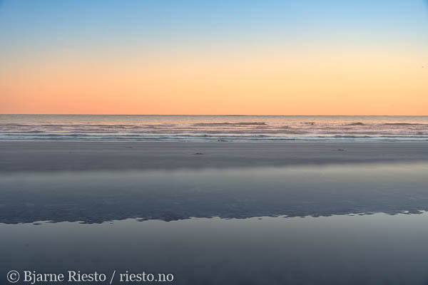 Horisont. Vinterlandskap på Varangerhalvøya. Finnmark