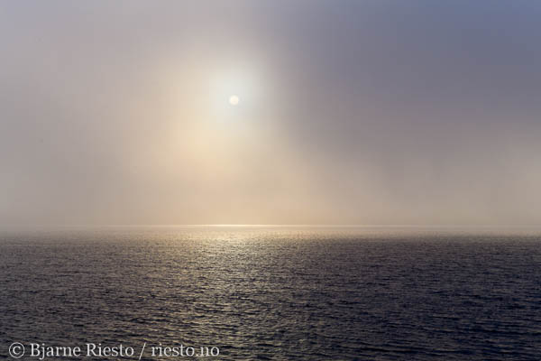 Horisont. Vinterlandskap på Varangerhalvøya. Finnmark