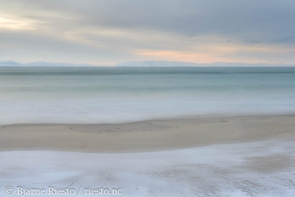 Horisont. Vinterlandskap på Varangerhalvøya. Finnmark